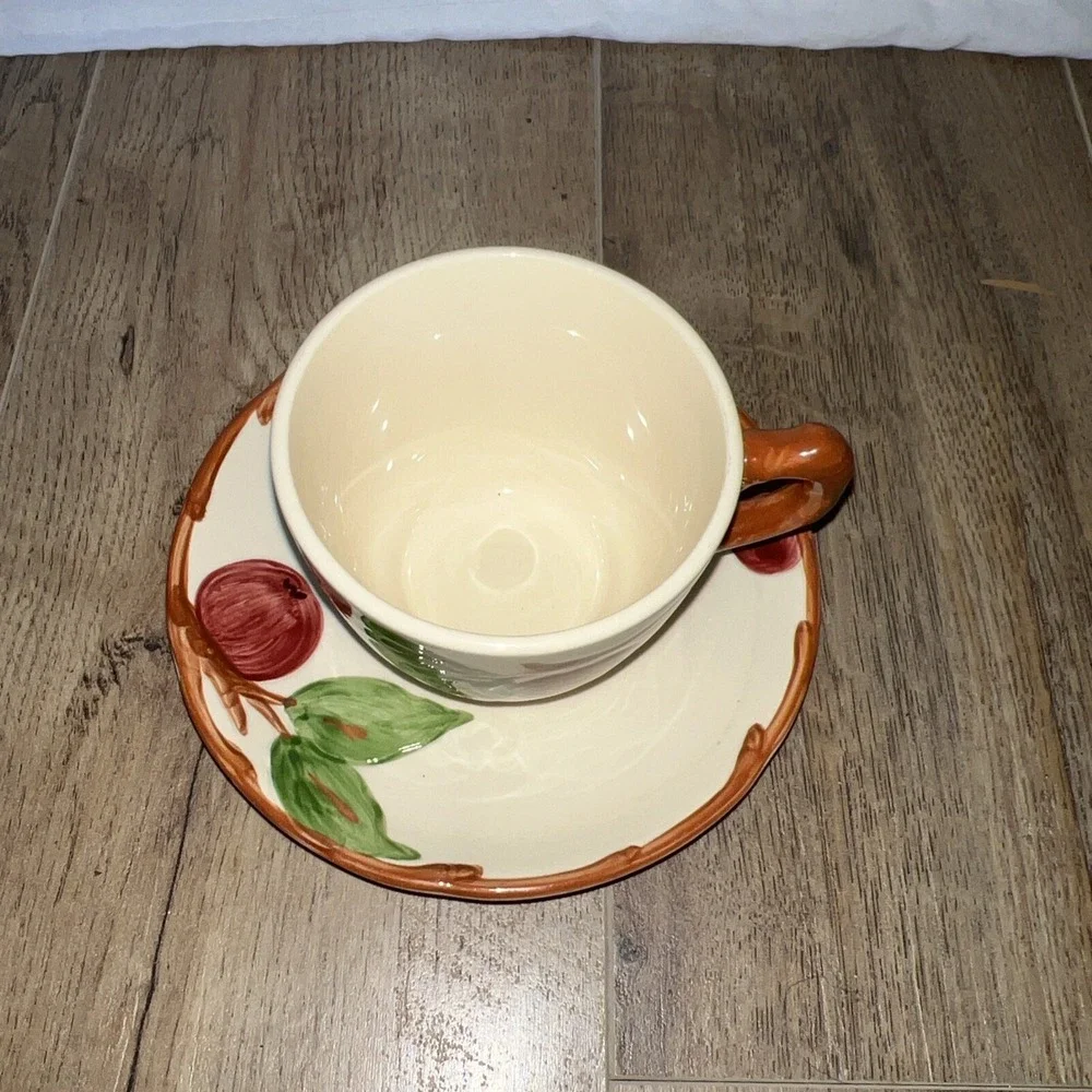 VINTAGE‎ FRANCISCAN APPLE BRANCH PATTERN CUP AND SAUCER
